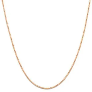 0.45mm Box Chain in 10k Rose Gold