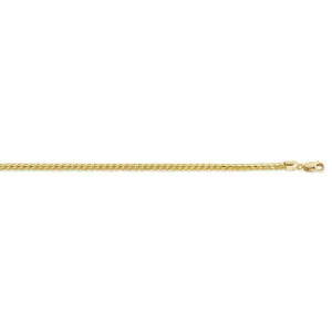 (10K, 14K) Yellow Gold (1.5mm) Franco Chain