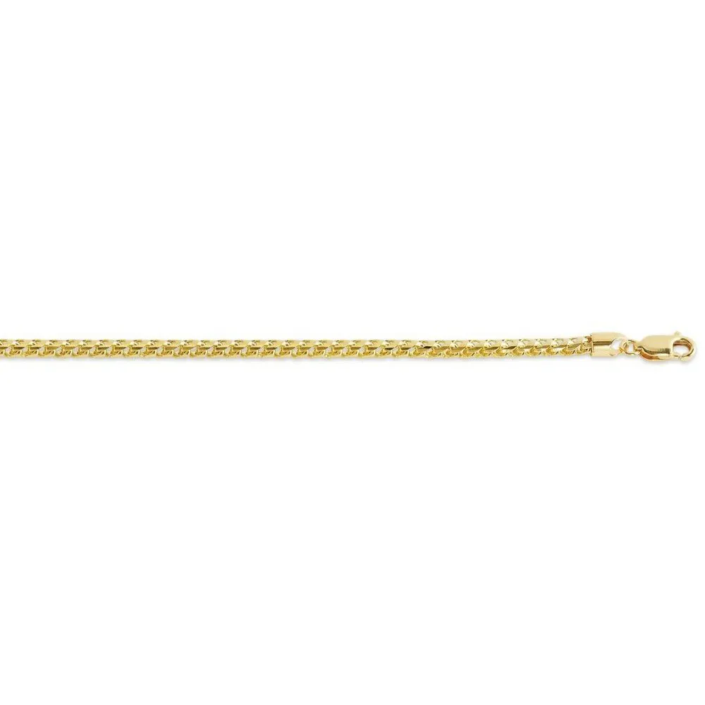 (10K, 14K) Yellow Gold (1.5mm) Franco Chain