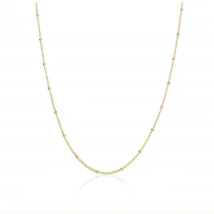 10K Yellow Gold (1.7mm) Satellite Chain