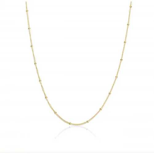 10K Yellow Gold (1.7mm) Satellite Chain