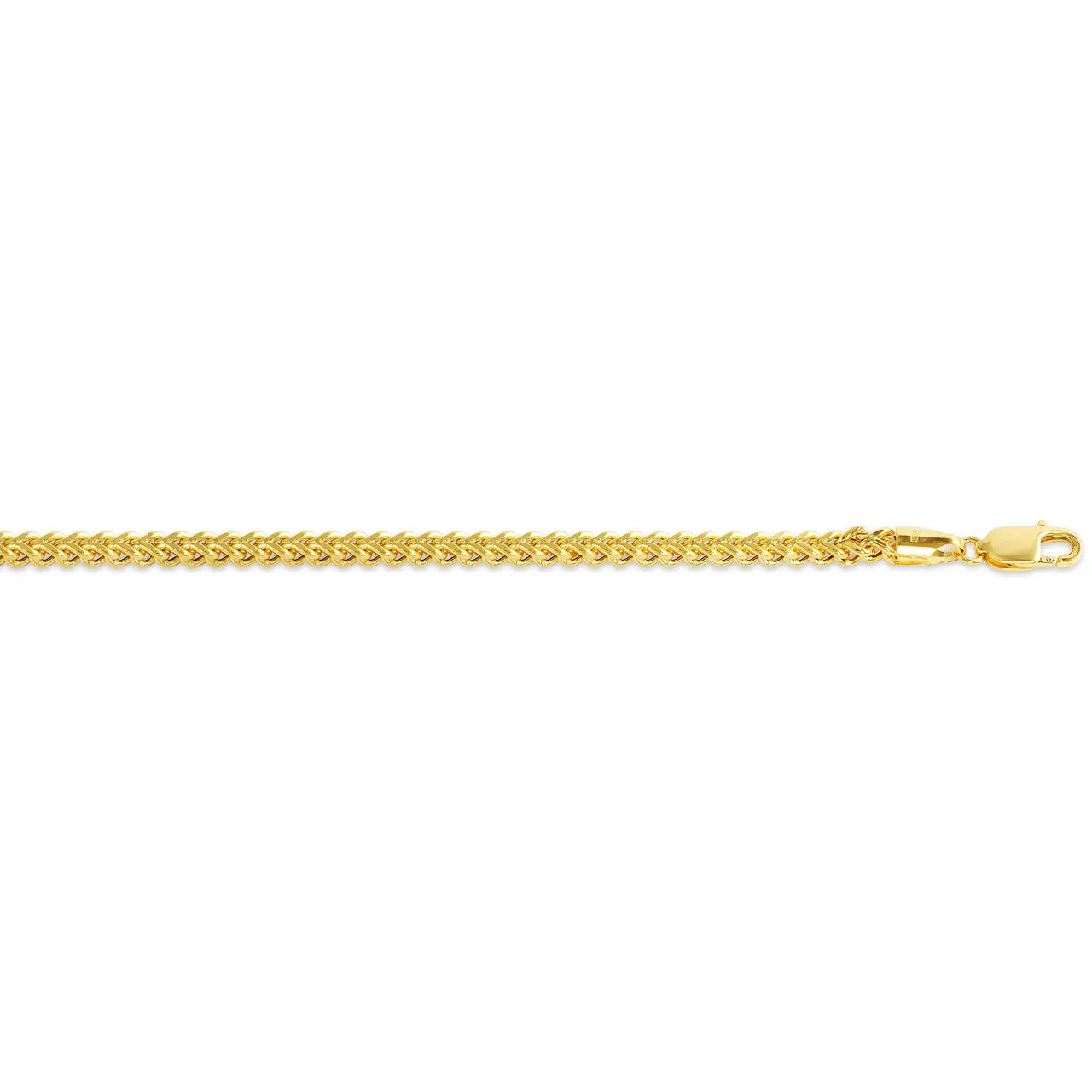 10K Yellow Gold (4.5mm) Hollow Franco Chain