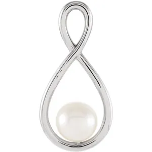 14k Gold 5.5-6mm Freshwater Cultured Pearl Pendant