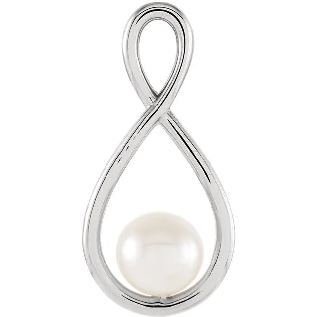 14k Gold 5.5-6mm Freshwater Cultured Pearl Pendant