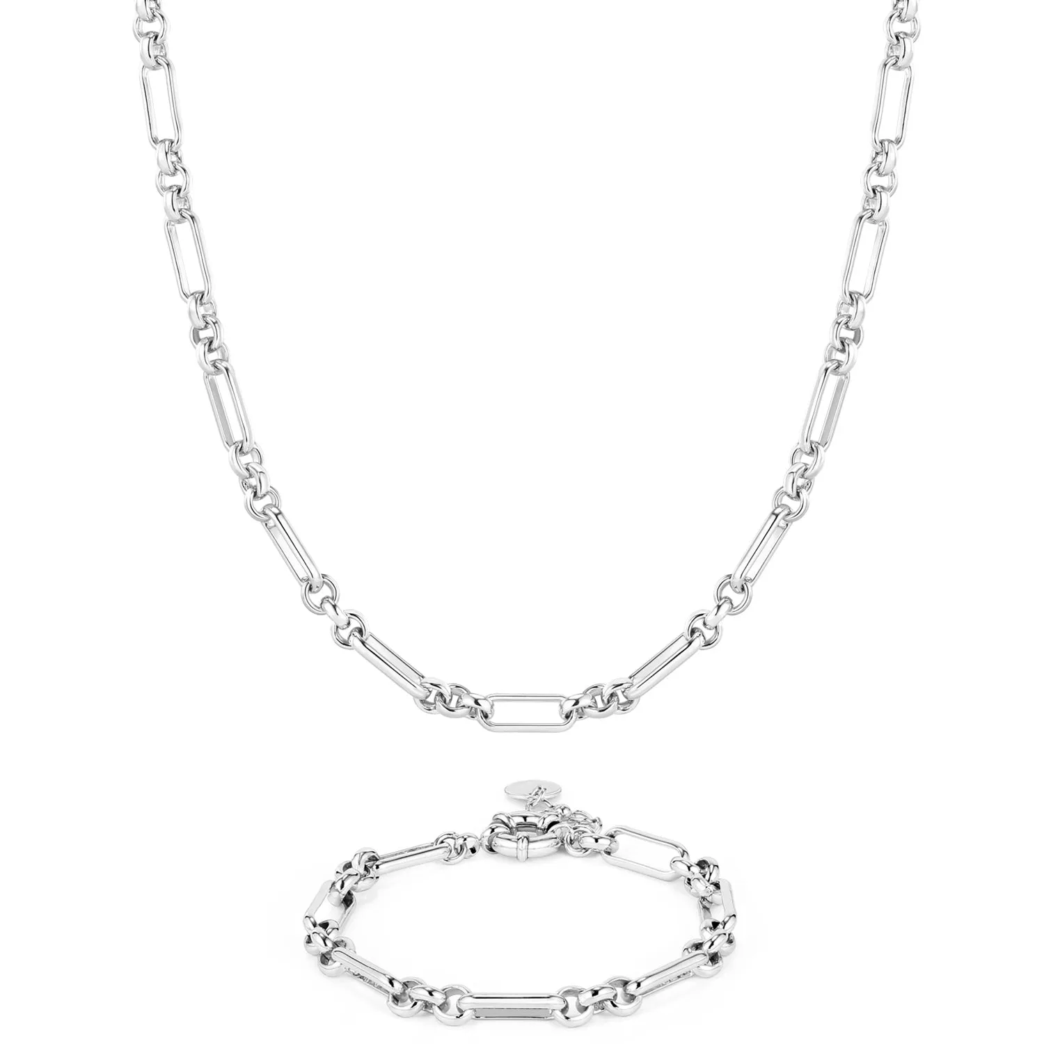 14K Gold Plated Paperclip Link Chain Choker Necklace