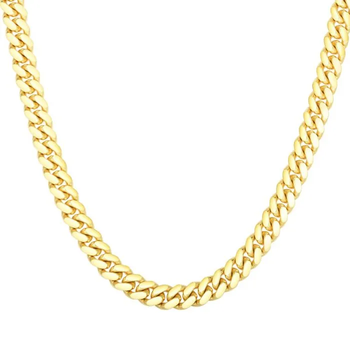 14K Solid Cuban Link Chain