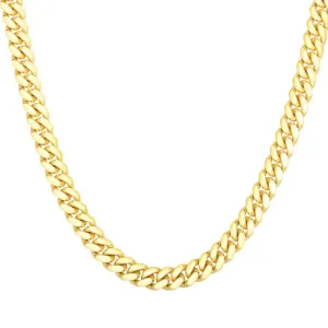 14K Solid Cuban Link Chain