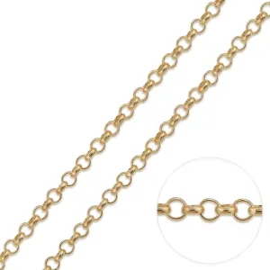 14K Yellow Gold 2.5mm Rolo Chain