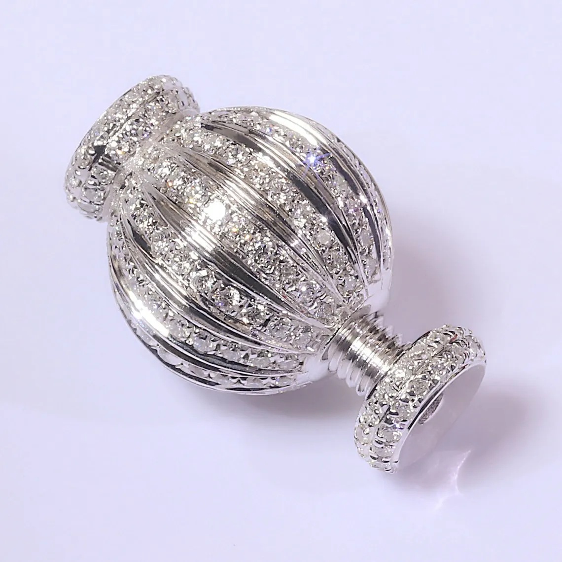 18k Gold Diamond Spacer Bead Ball Connector
