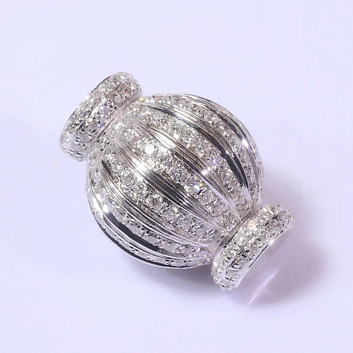 18k Gold Diamond Spacer Bead Ball Connector