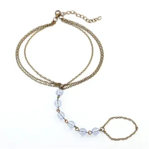 18K Gold-Plated Layer Anklet & Toe Ring Set