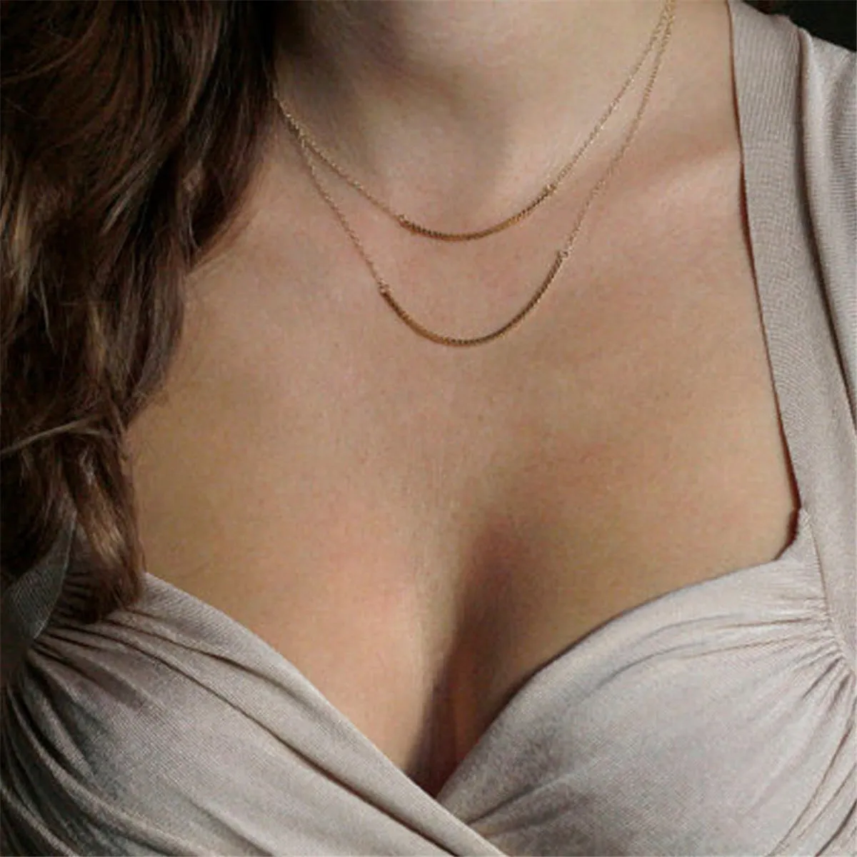 18K Gold-Plated Layered Necklace