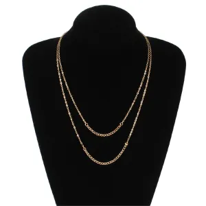 18K Gold-Plated Layered Necklace