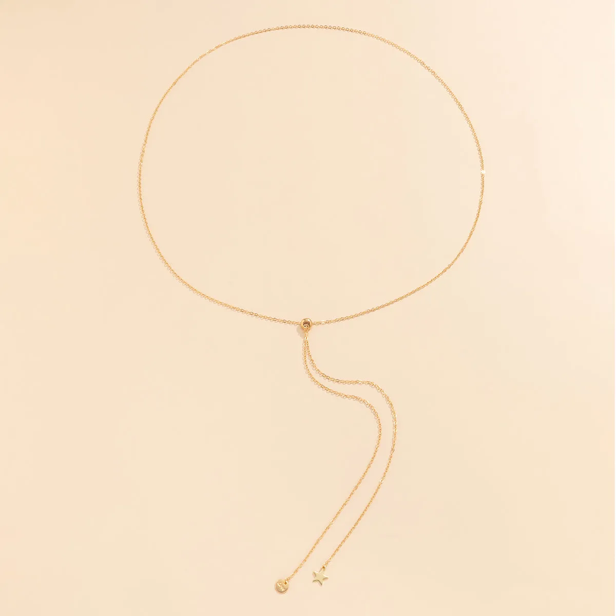 18K Gold-Plated 'Love' Star Waist Chain