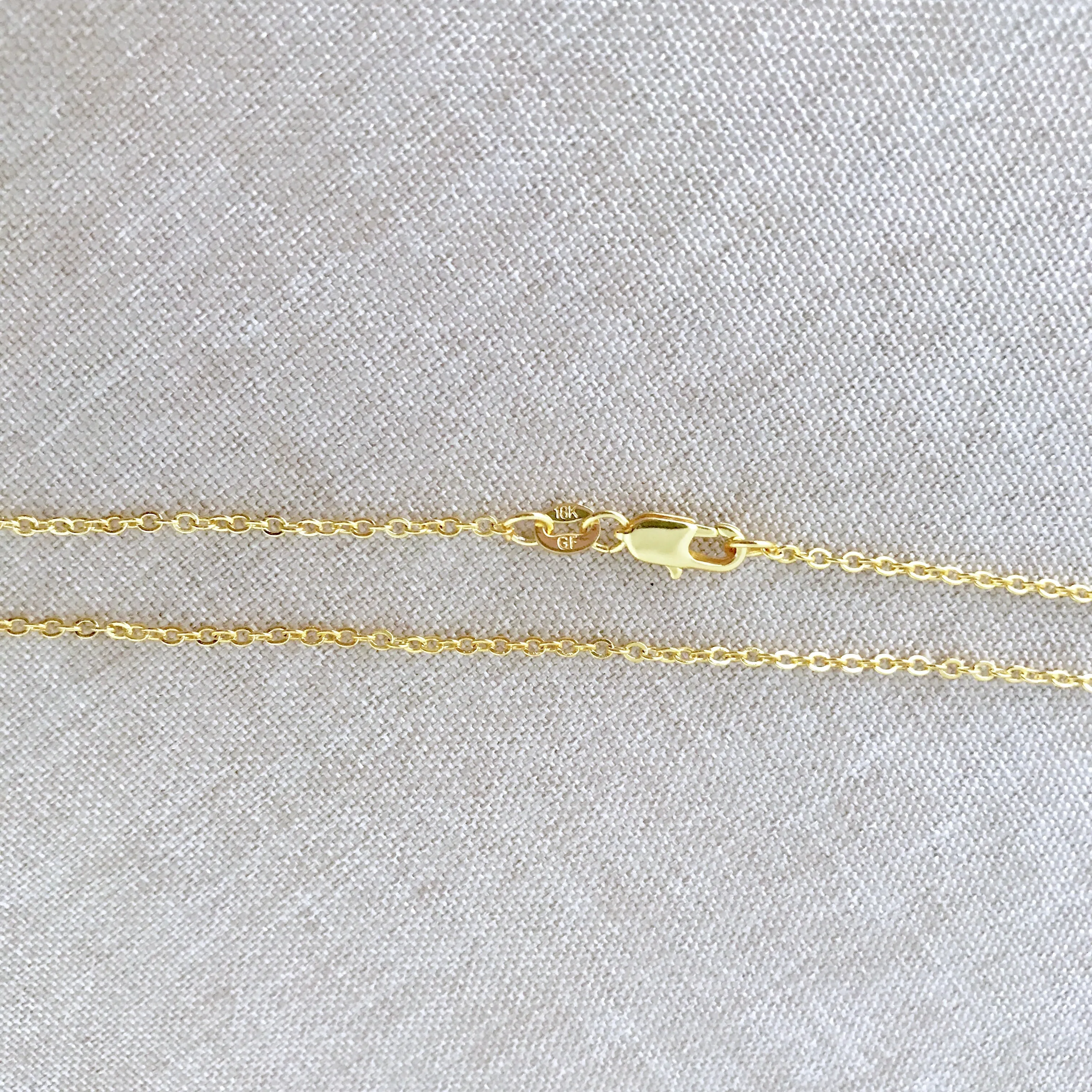 18" - 18KT Yellow Gold Filled Chain - Dainty Fine - 18" - 18 Inch Necklace - Lobster Claw Clasp - 18 Karat KT YGF - Cable Chain