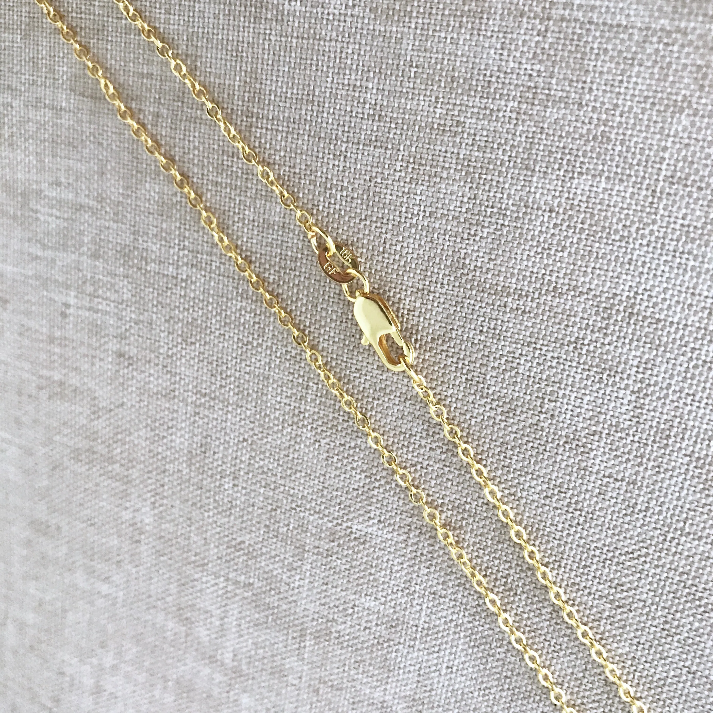 18" - 18KT Yellow Gold Filled Chain - Dainty Fine - 18" - 18 Inch Necklace - Lobster Claw Clasp - 18 Karat KT YGF - Cable Chain