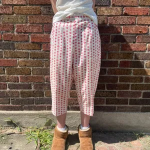1950s Handmade novelty print clam diggers