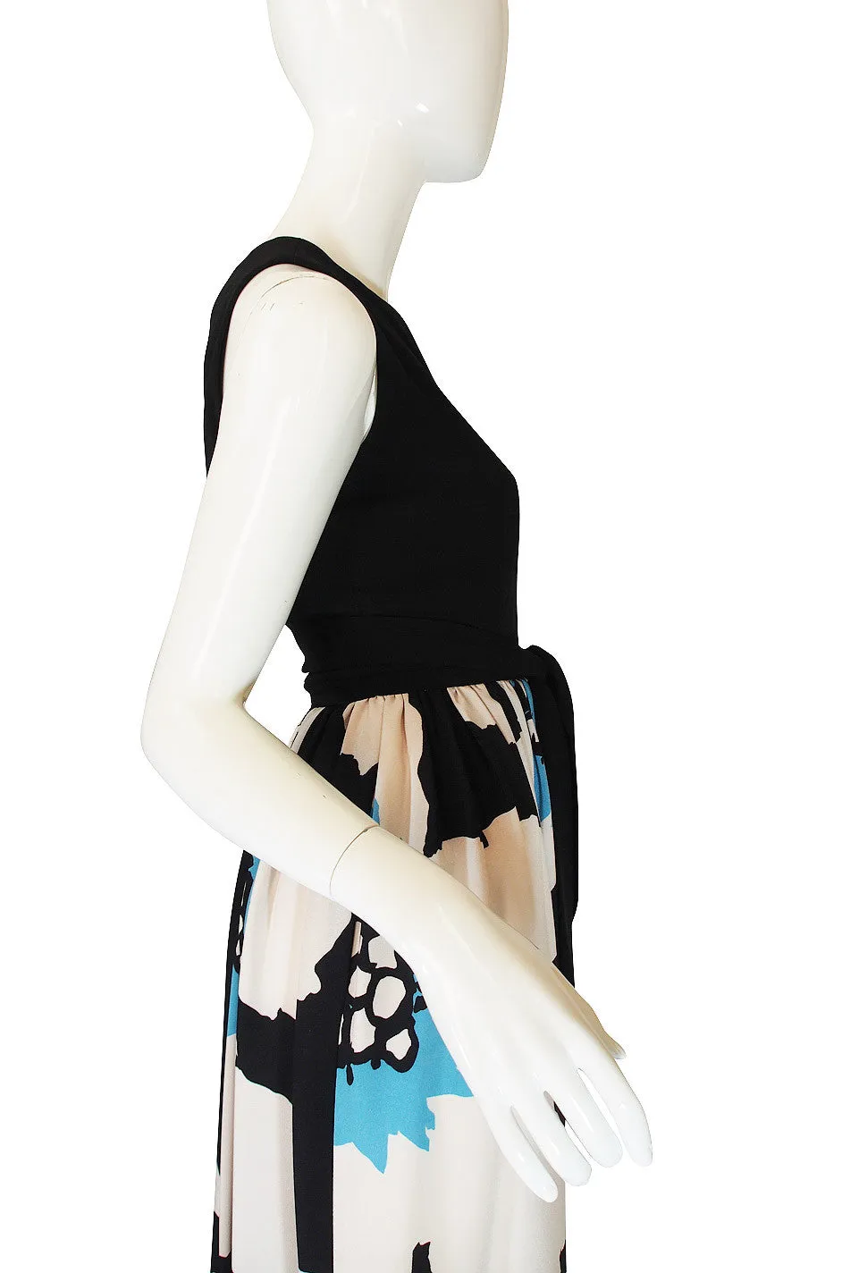 1960s Oscar de la Renta Bold Floral Jumpsuit