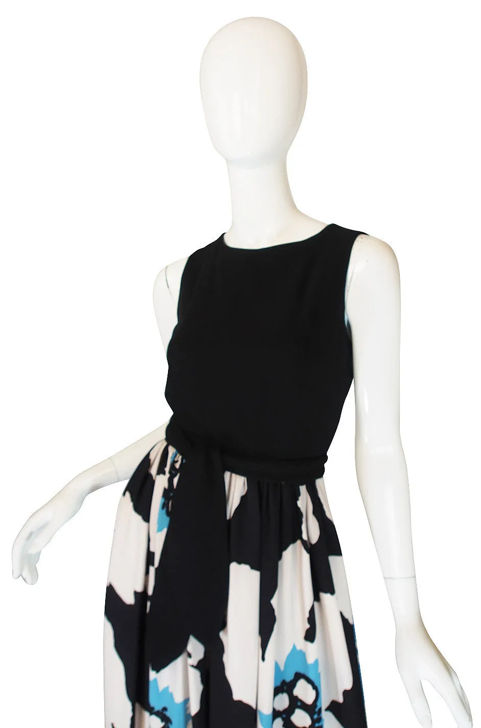 1960s Oscar de la Renta Bold Floral Jumpsuit