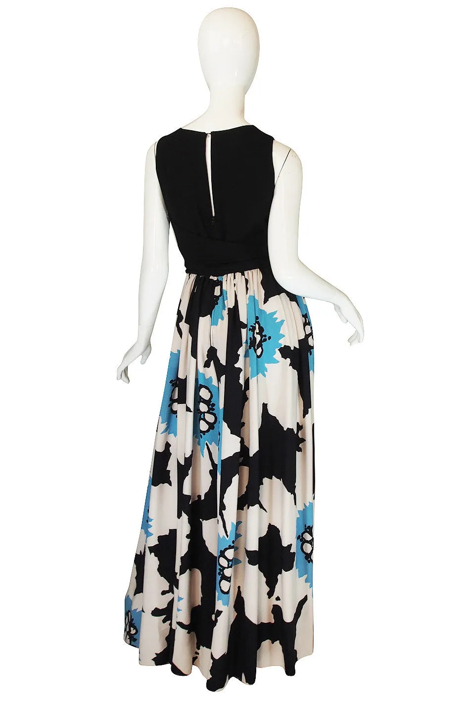 1960s Oscar de la Renta Bold Floral Jumpsuit