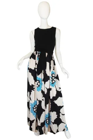 1960s Oscar de la Renta Bold Floral Jumpsuit