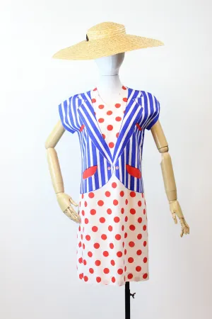 1960s TROMP L'OEIL cotton dress small  | new spring summer