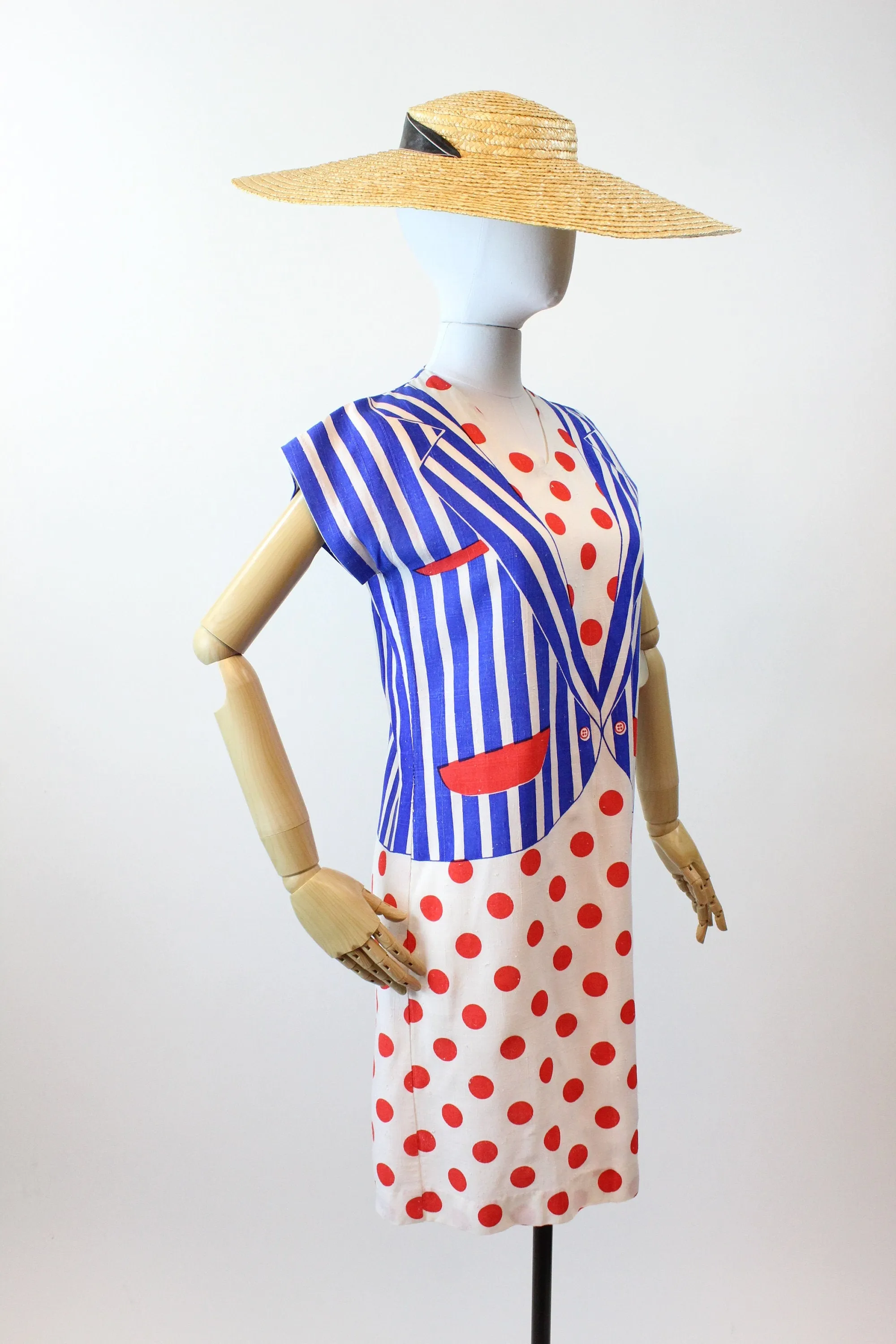 1960s TROMP L'OEIL cotton dress small  | new spring summer