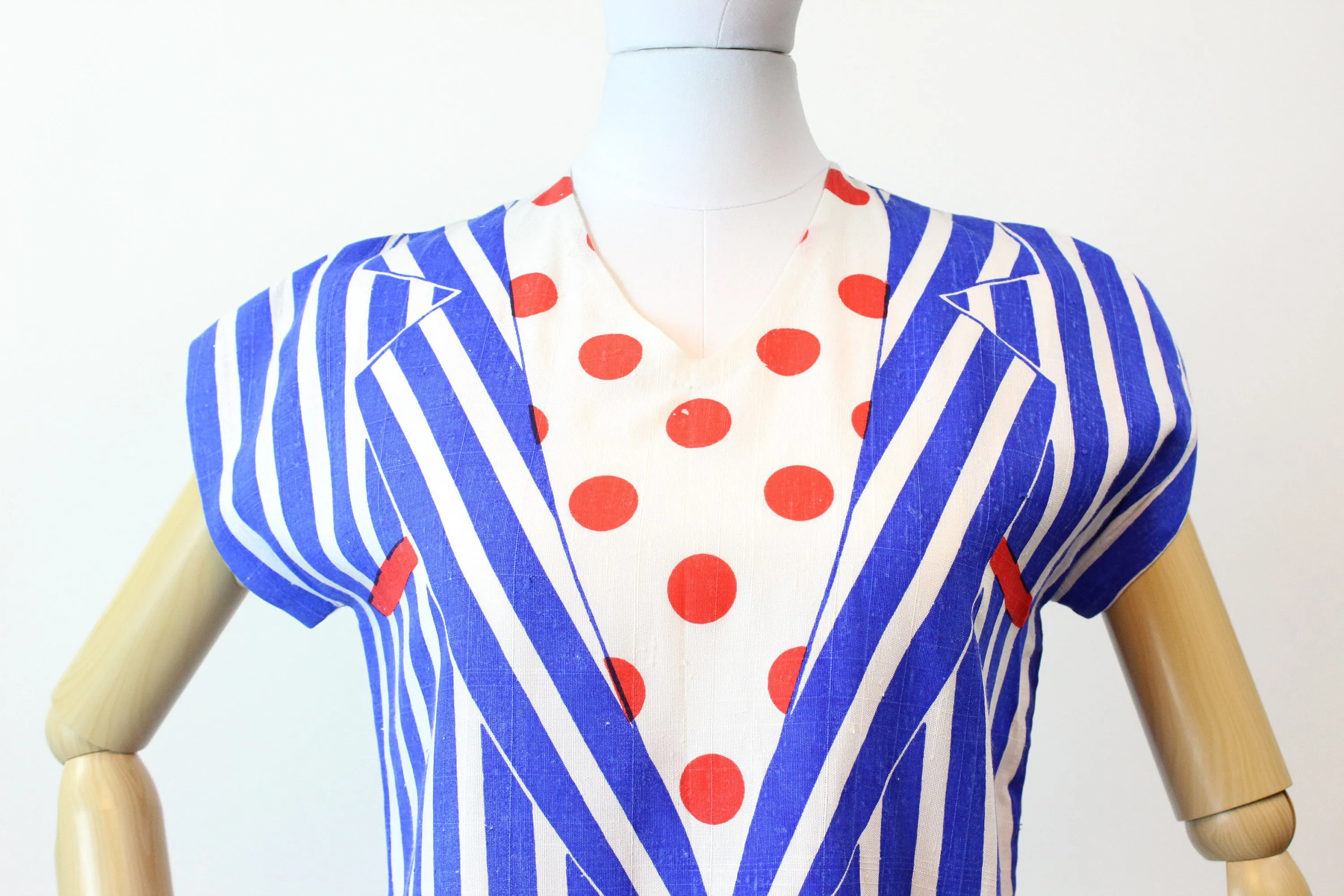 1960s TROMP L'OEIL cotton dress small  | new spring summer