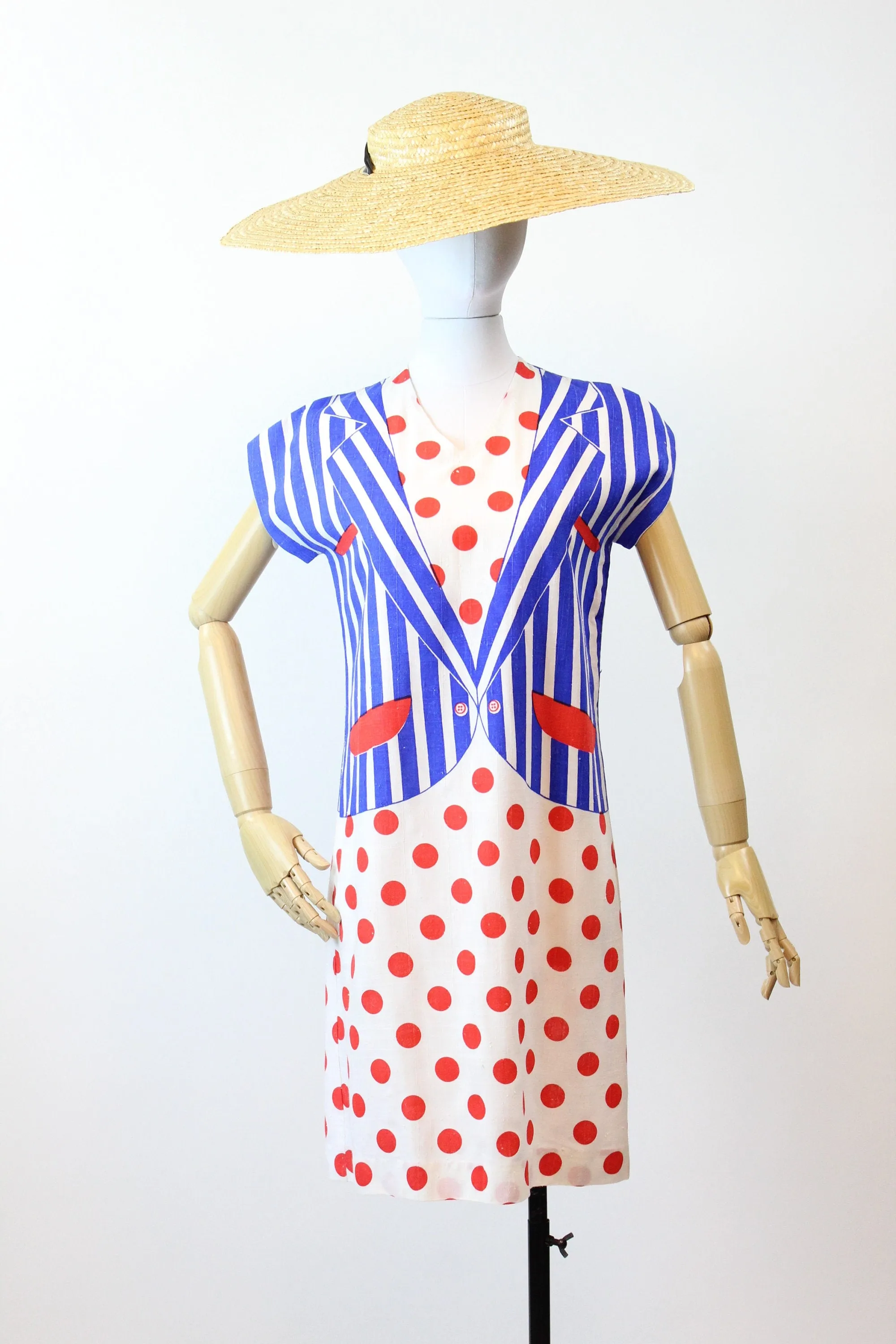 1960s TROMP L'OEIL cotton dress small  | new spring summer