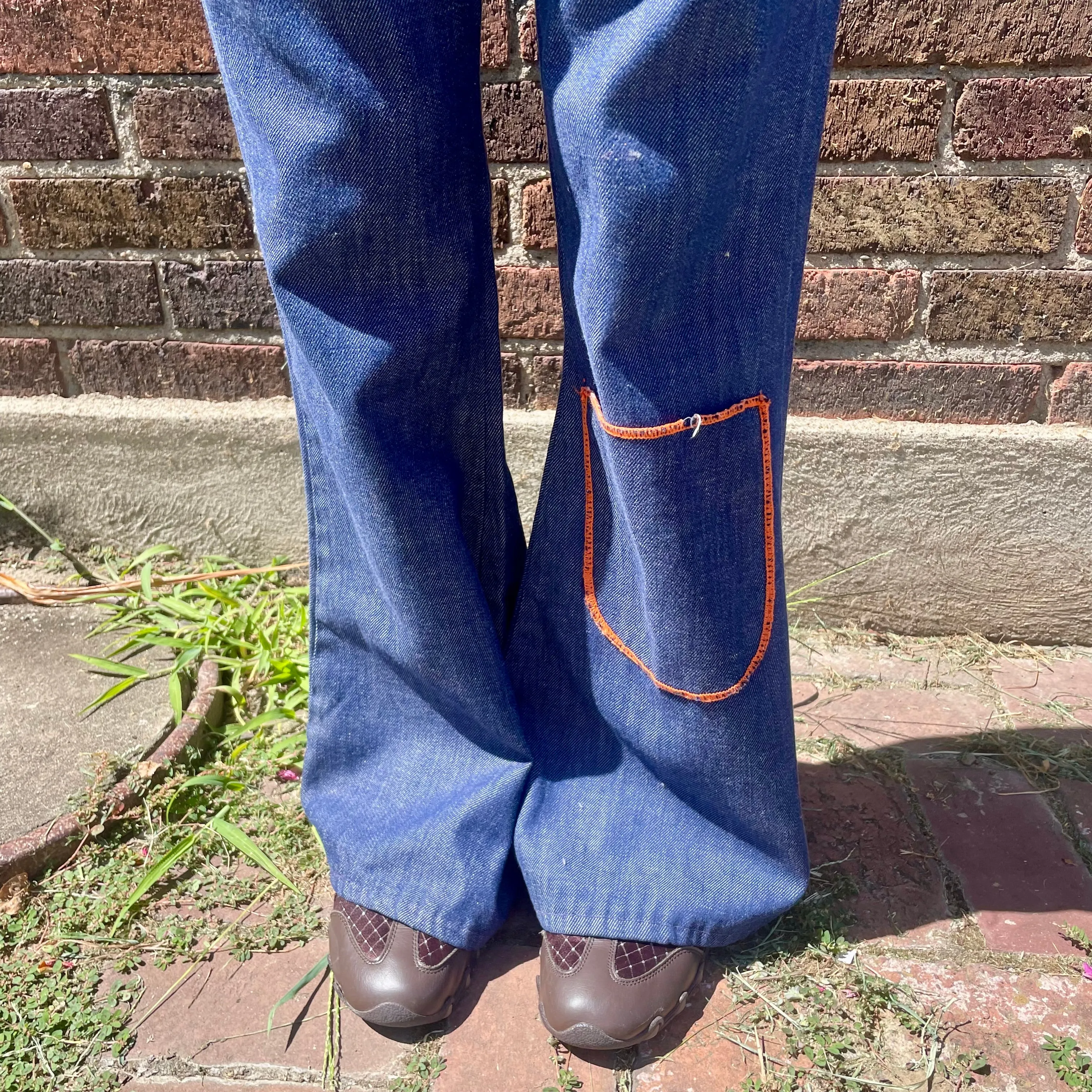1960s/70s Bell Bottoms w/ contrast Stitching