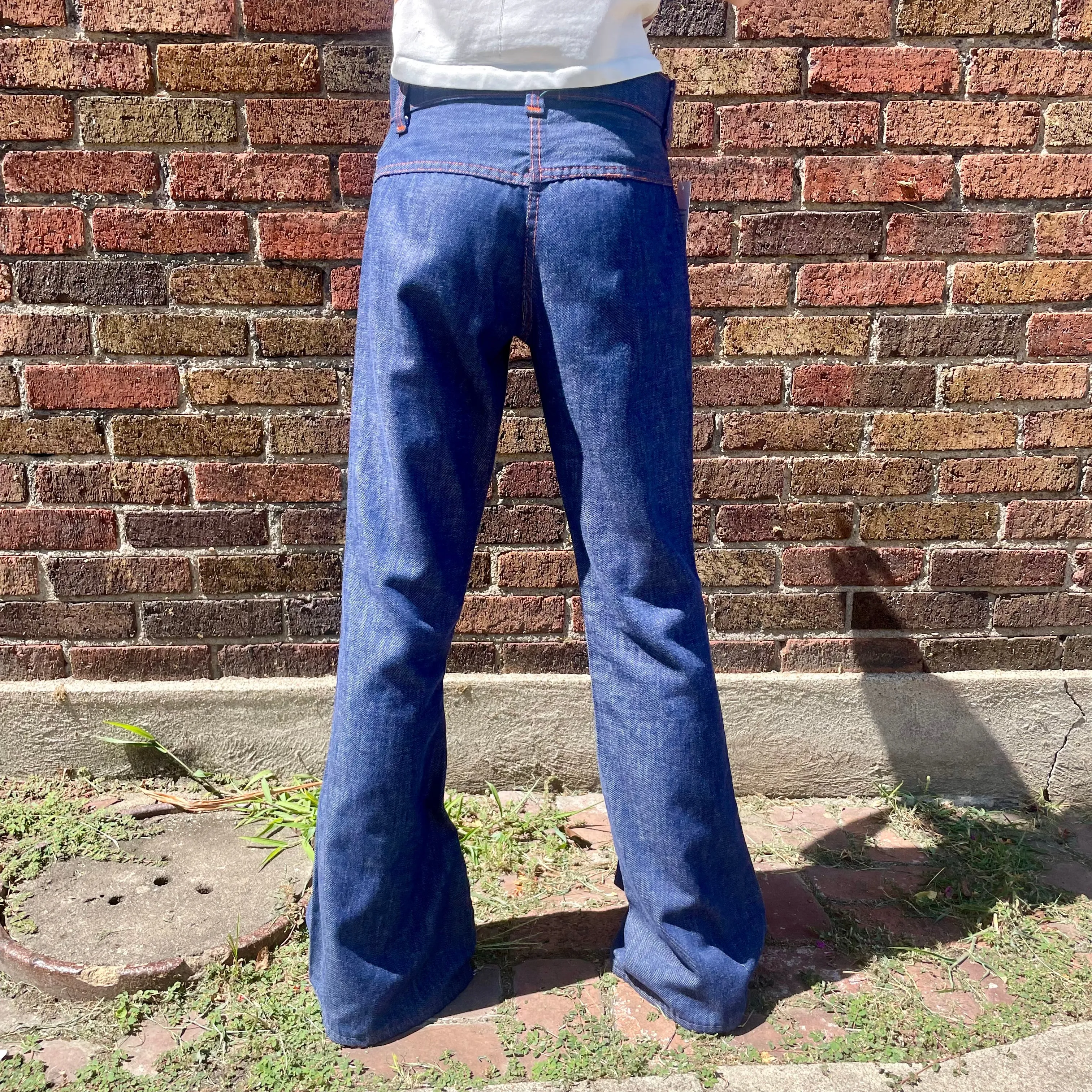 1960s/70s Bell Bottoms w/ contrast Stitching
