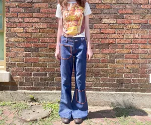 1960s/70s Bell Bottoms w/ contrast Stitching