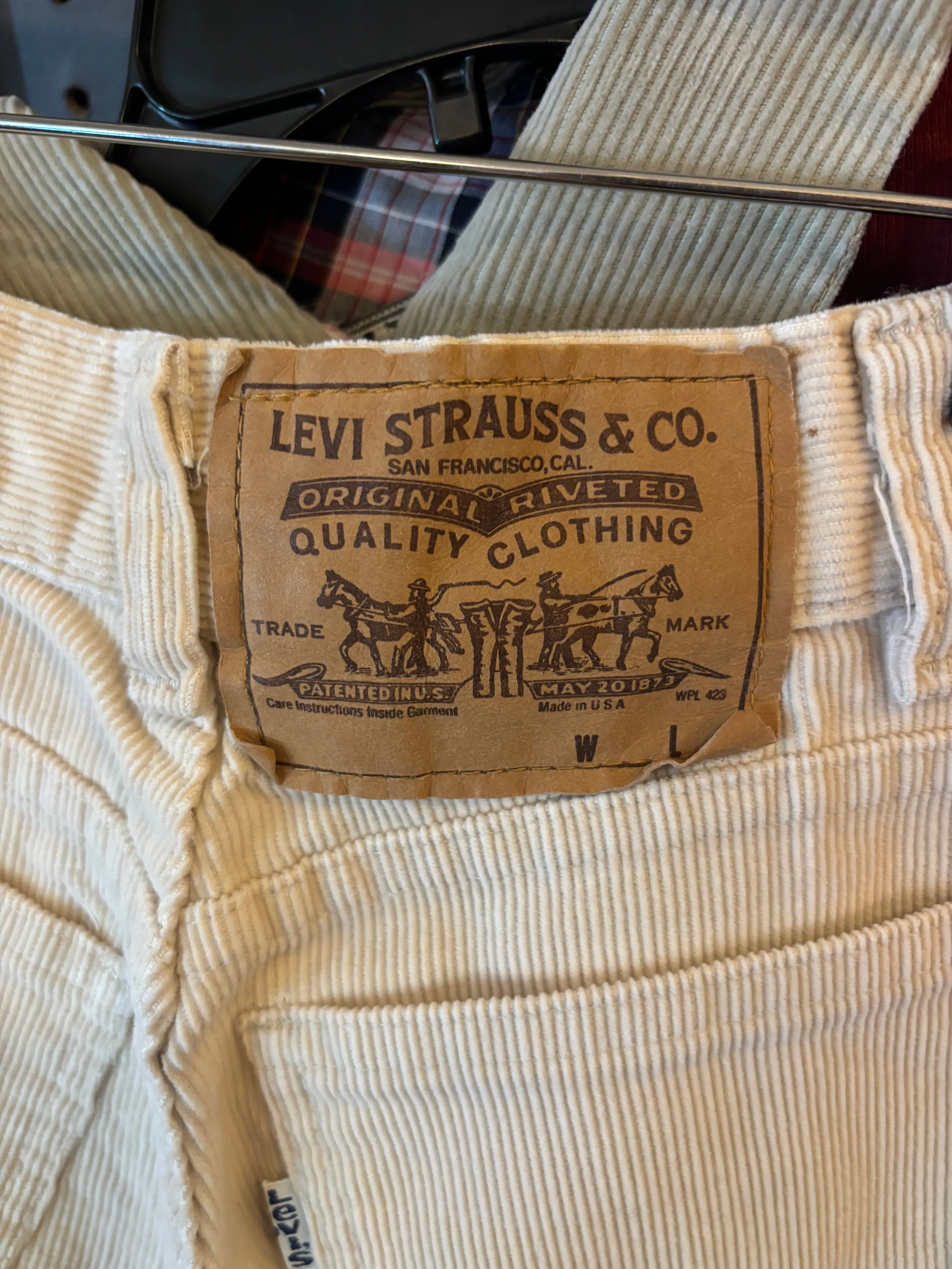 1970S/80S Levis tab cords