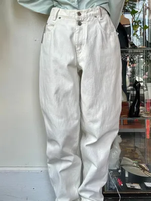 1980s /90s Sasson white denim jeans