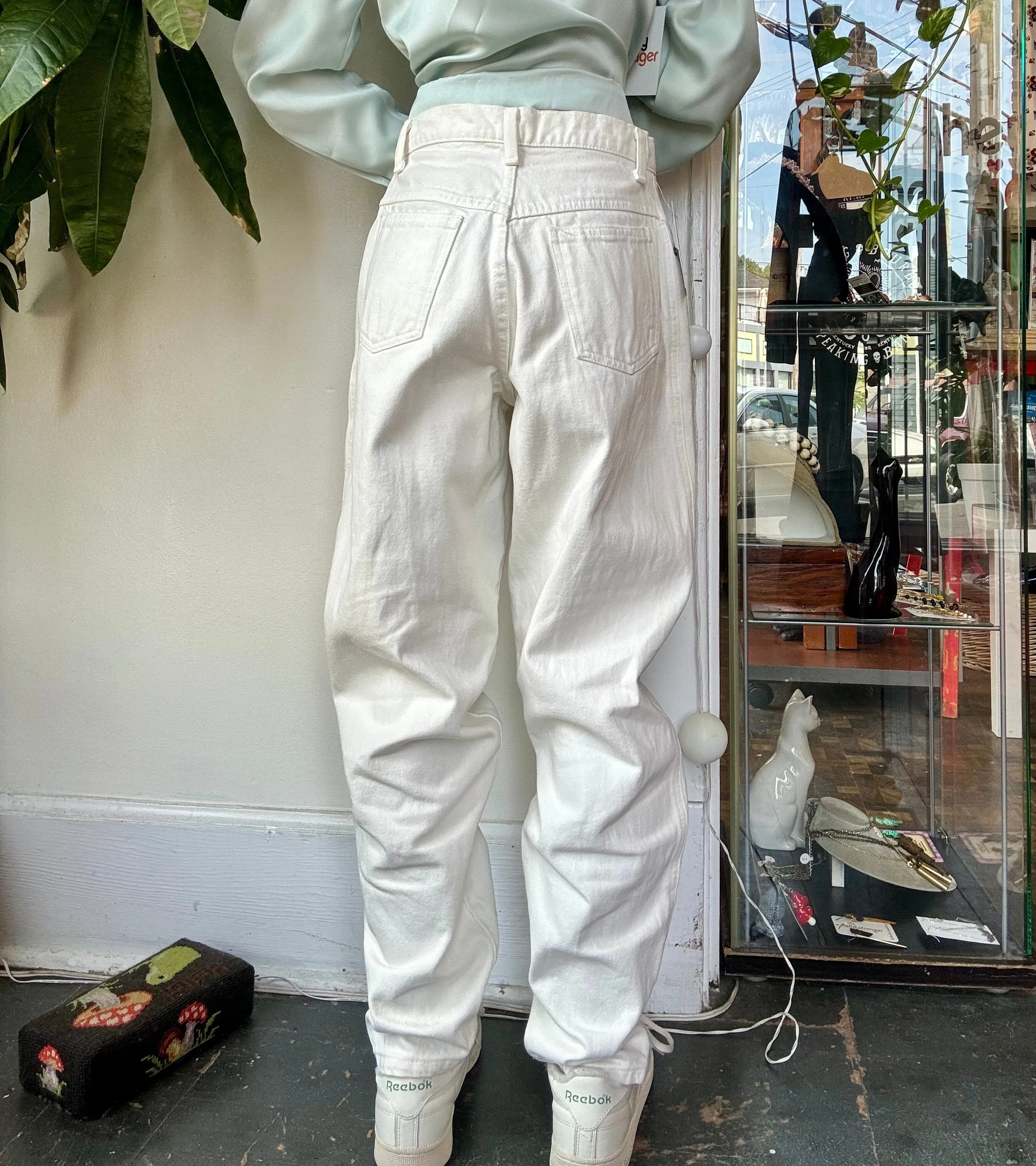 1980s /90s Sasson white denim jeans