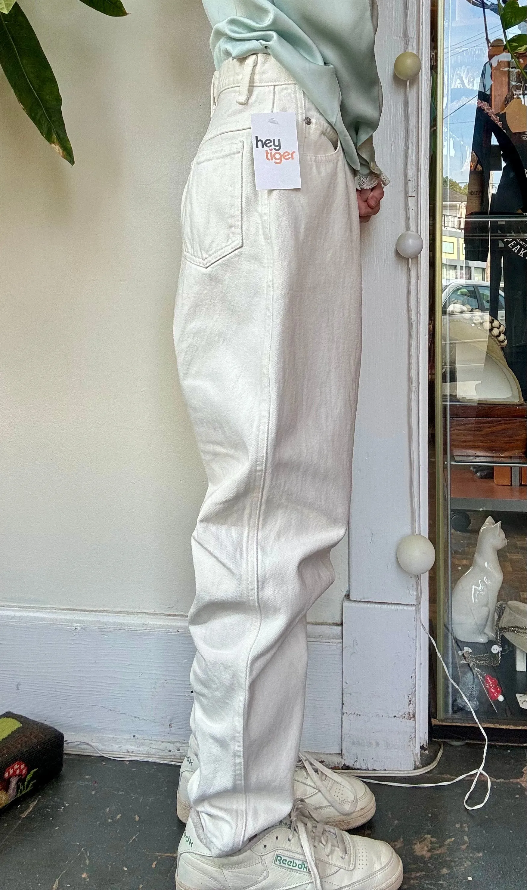 1980s /90s Sasson white denim jeans
