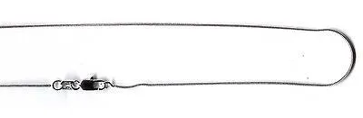 1MM ITALIAN 925 STERLING SILVER ROUND SNAKE CHAIN NECKLACE 16" 18" 20"