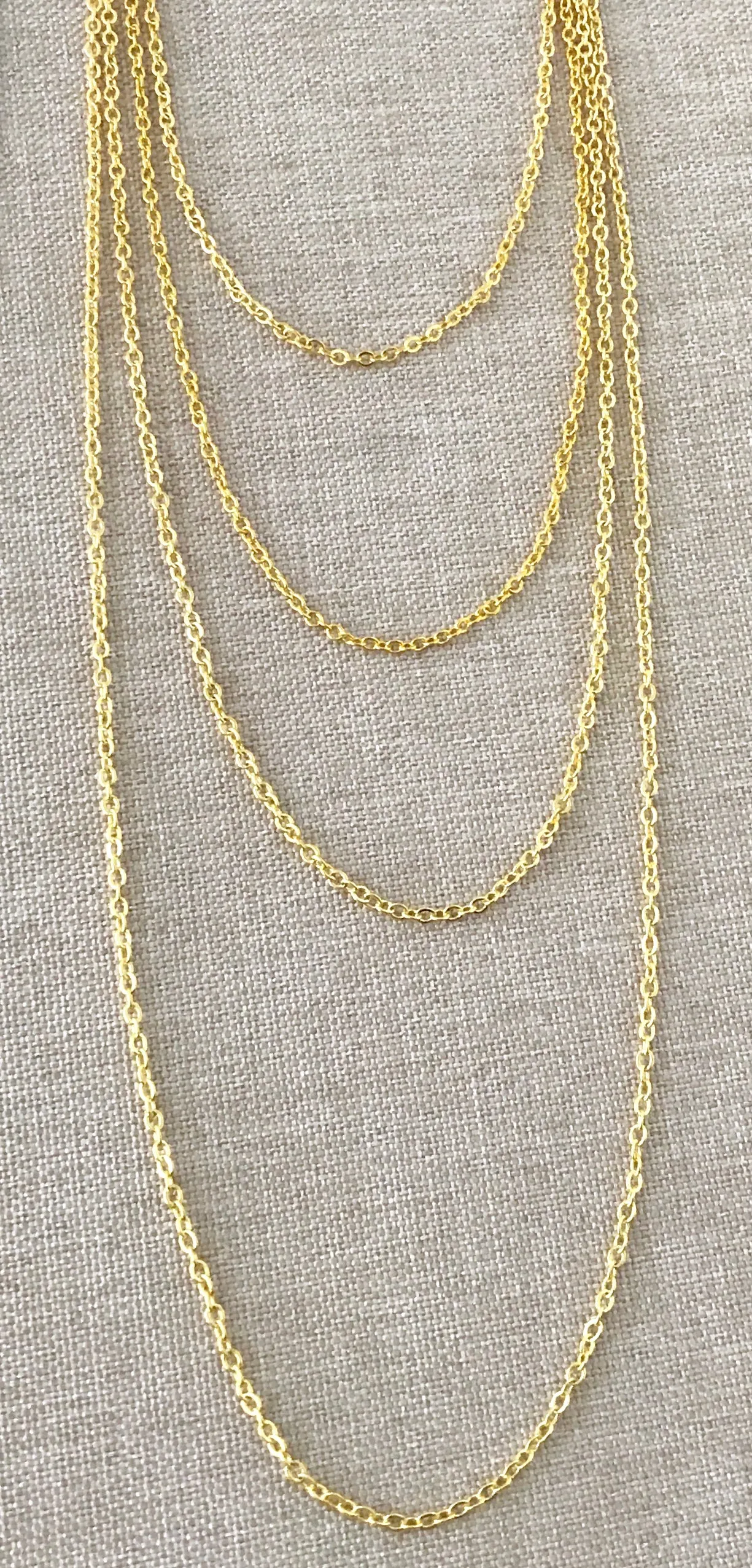 24" - 18KT Yellow Gold Filled Chain - Dainty Fine - 24" - 24 Inch Necklace - Lobster Claw Clasp - 18 Karat KT YGF - Cable Chain