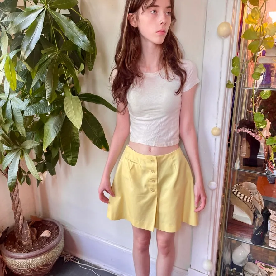 50s/60s Bobbie Brooks Koratron button front skort.
