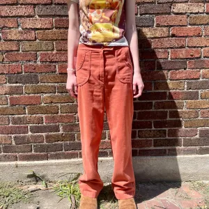 60s/70s Orange Pants