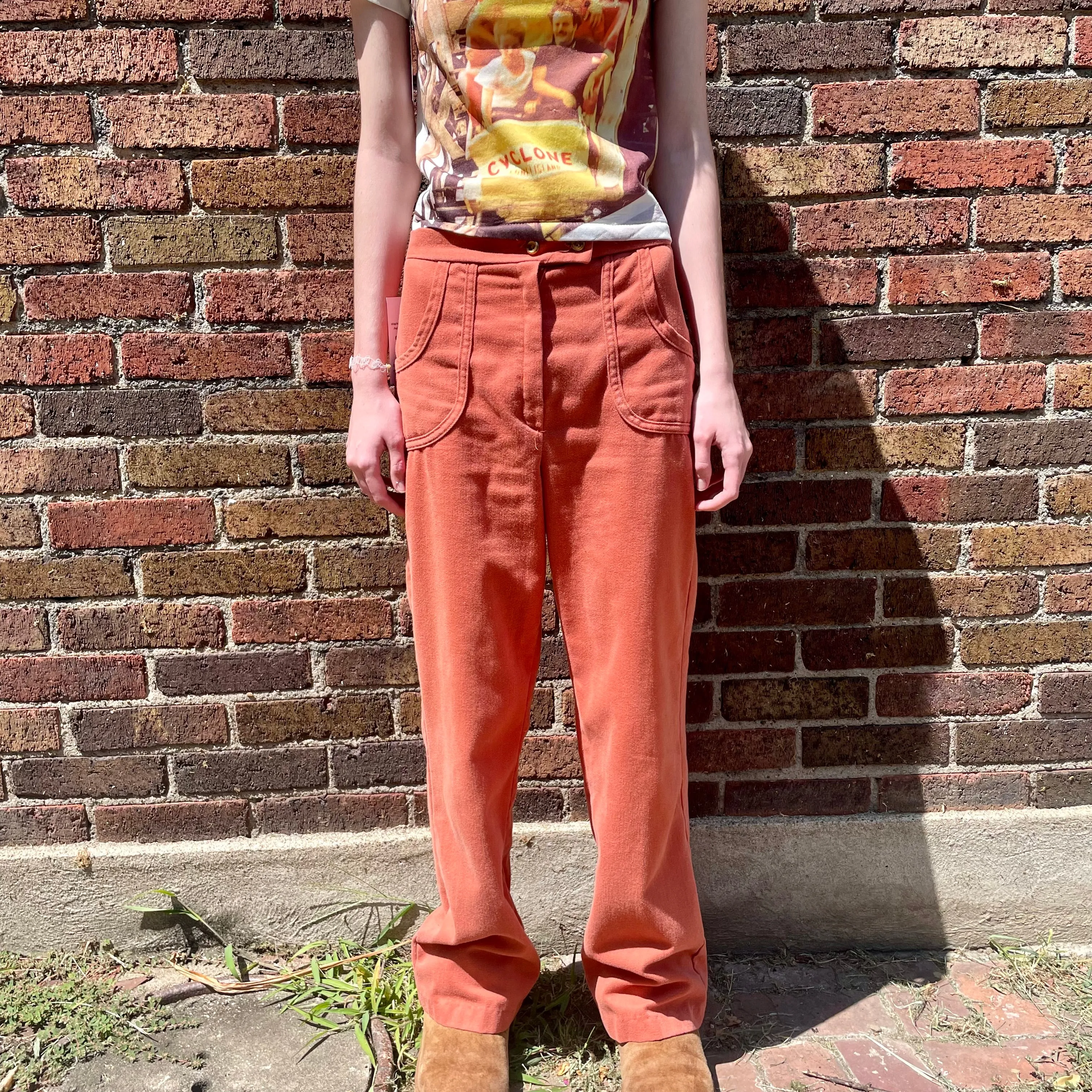 60s/70s Orange Pants