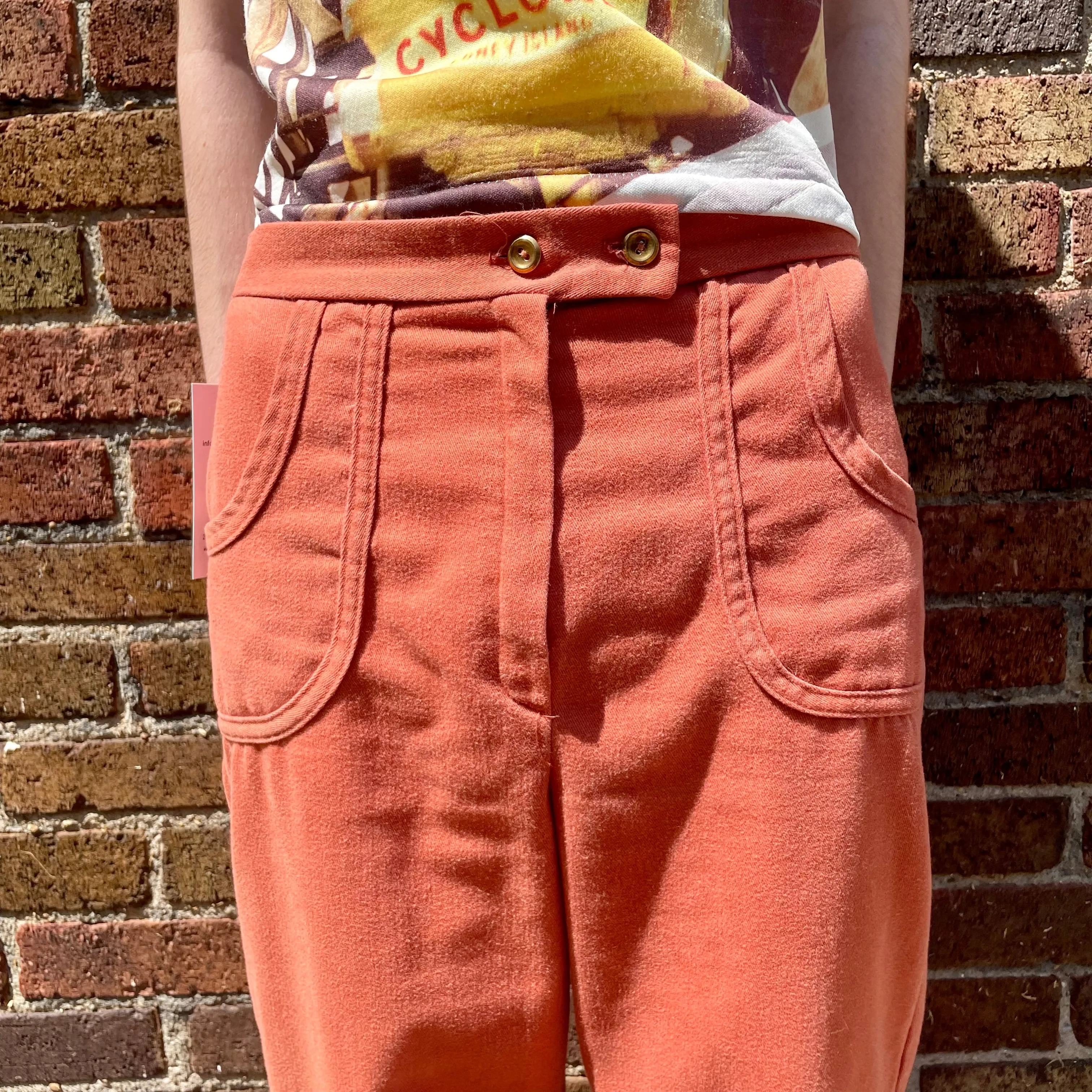 60s/70s Orange Pants