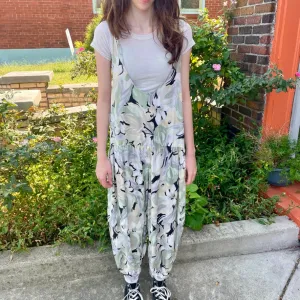 70s/80s Bubble floral jumpsuit