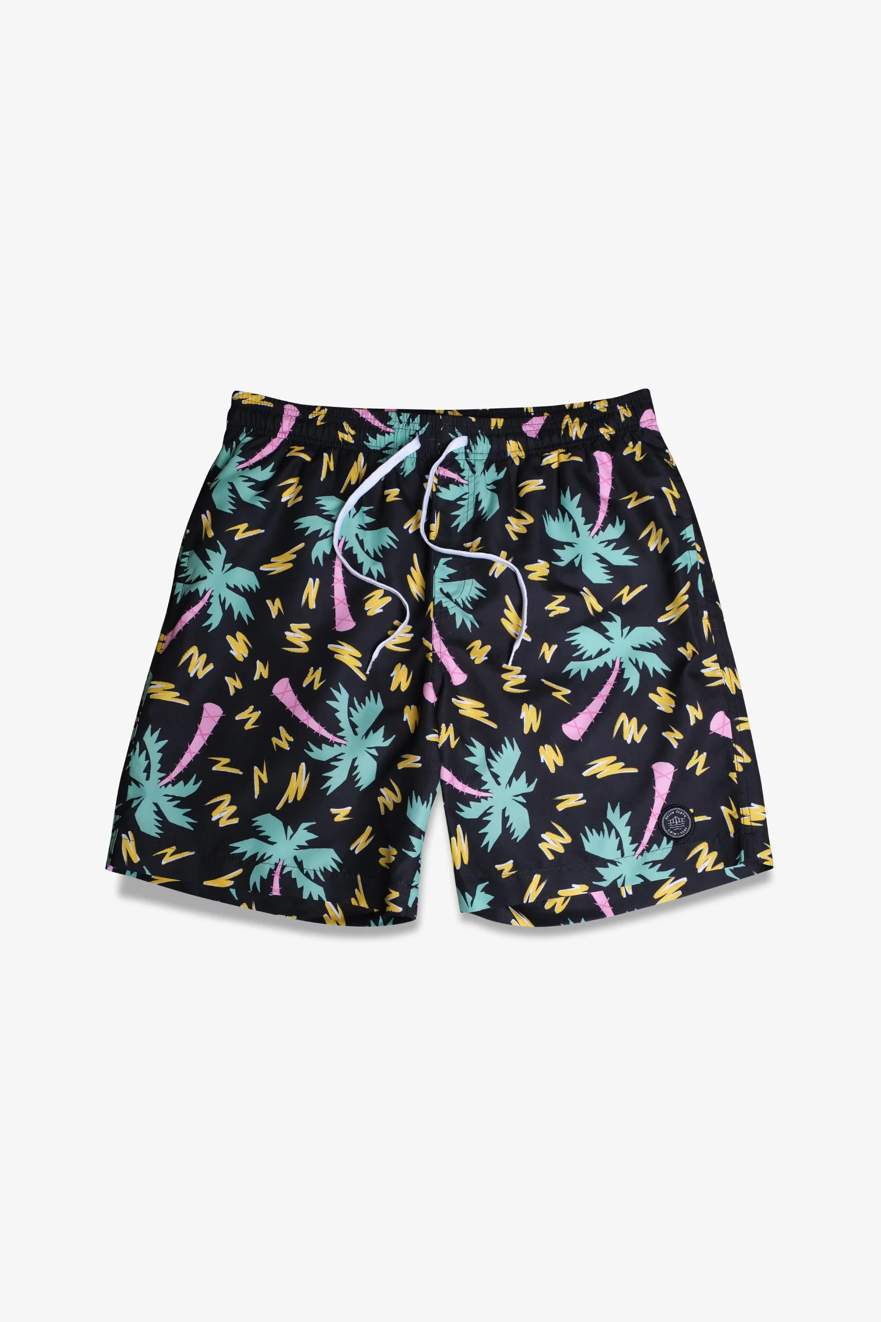 7" Retro Palms Swim Short