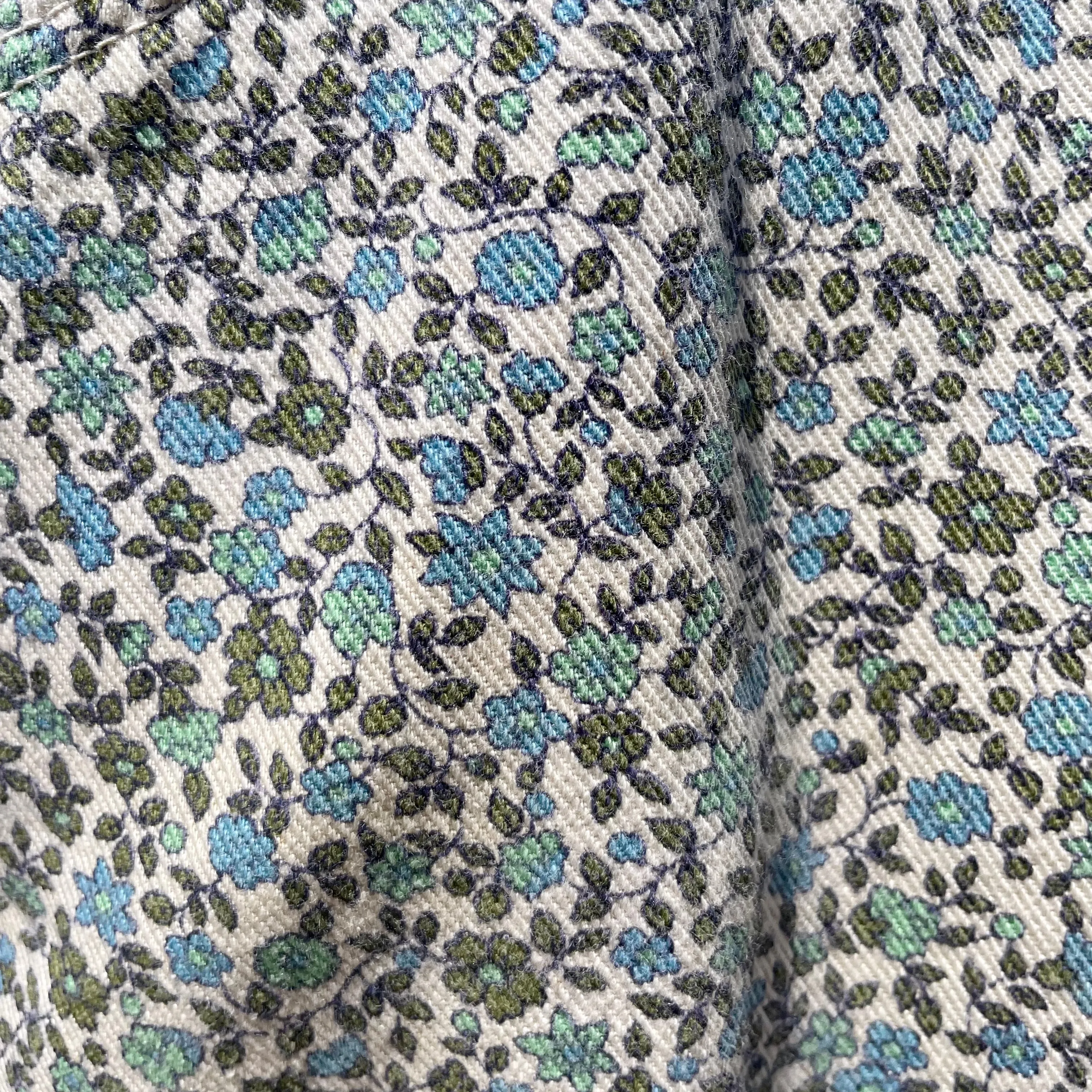 80s floral jeans