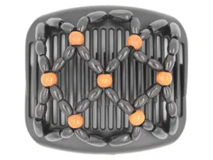 African Butterfly Hair Comb - Ndebele Black 66