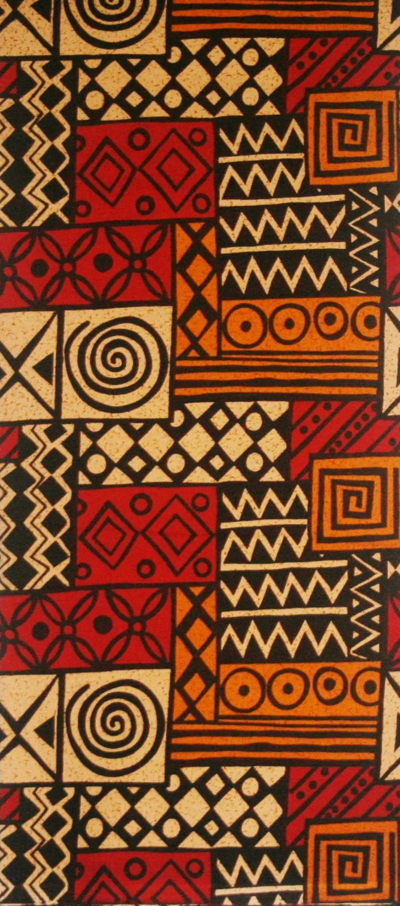 African Fabric 6 Yards Ethnic De Woodin Vlisco Classic Geometric