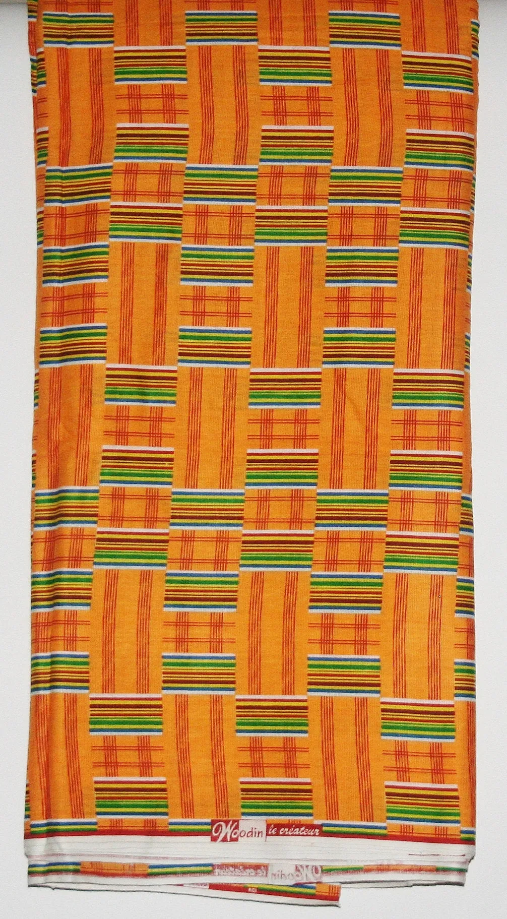 African Fabric Classic 12 Yards Woodin Le Createur Vlisco Kente Fabric