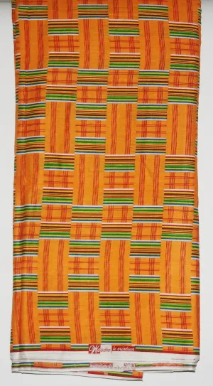 African Fabric Classic 12 Yards Woodin Le Createur Vlisco Kente Fabric