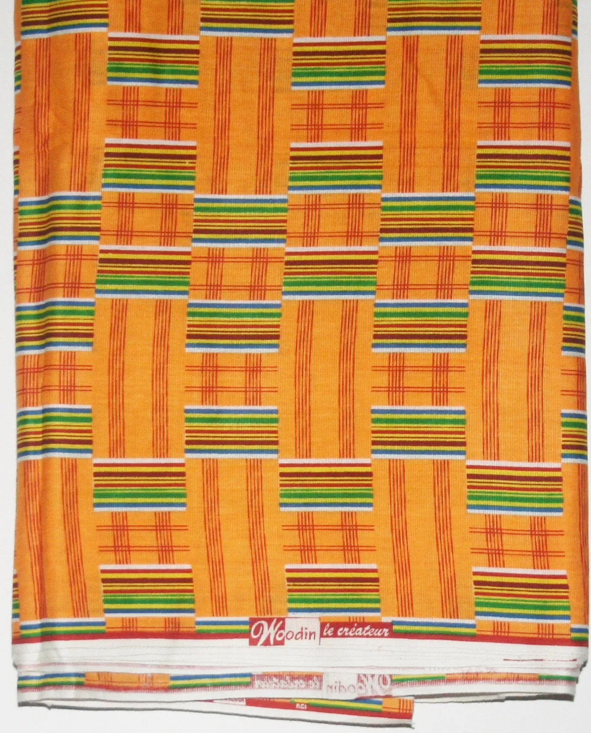 African Fabric Classic 12 Yards Woodin Le Createur Vlisco Kente Fabric